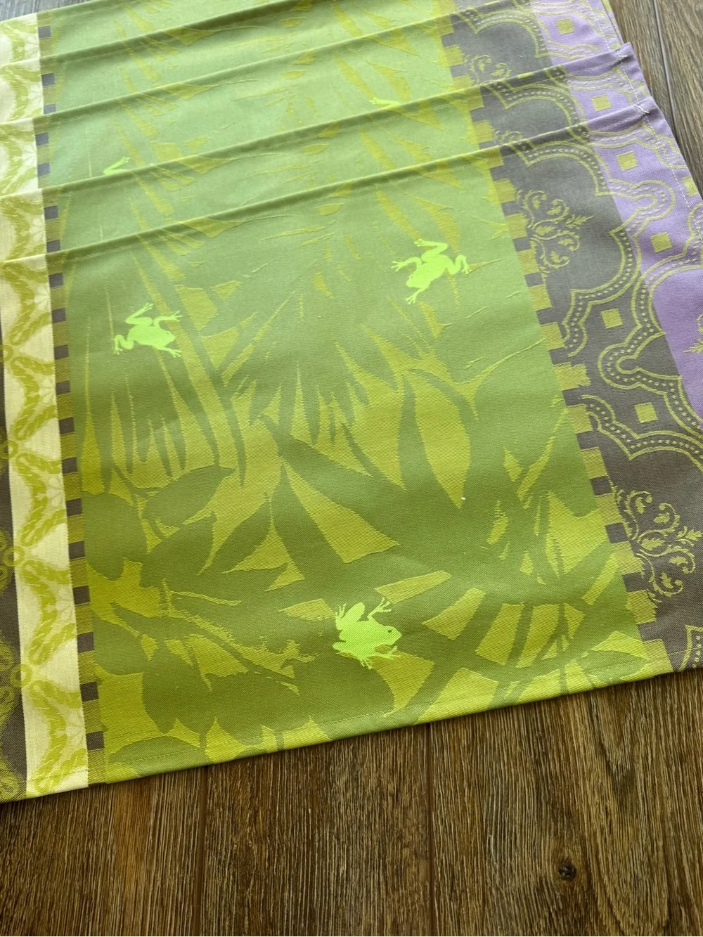 Le Jacquard Français Bahia 6 Placemats FROGS